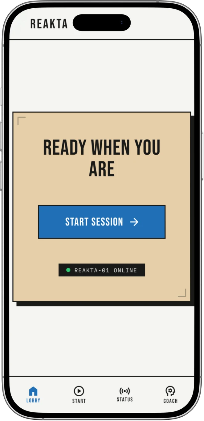 The lobby screen